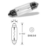 ELTA Szofita izzó 12V 10W SV8-5,8 42mm