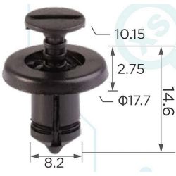 Citroen Peugeot Renault Toyota Lökhárító Dobbetét patent 7703072960