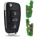   Audi A6 RS6 Q7 2004-2015 Bicskakulcs ház 868Mhz ID8E HU103T 3 gombos 4F0837220R