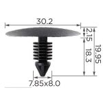 Motorháztető Szigetelés Rögzítő Patent 7703077090