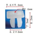 Patent rögzítő műanyag anya 34301-692A-0000